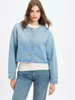 Tommy Hilfiger Jacken & Westen*Damen Jeansjacke - Lex light stone uni