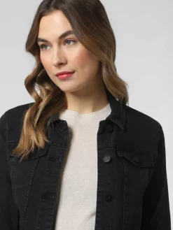 Noisy May Jacken & Westen*Damen Jeansjacke - NMDebra schwarz uni