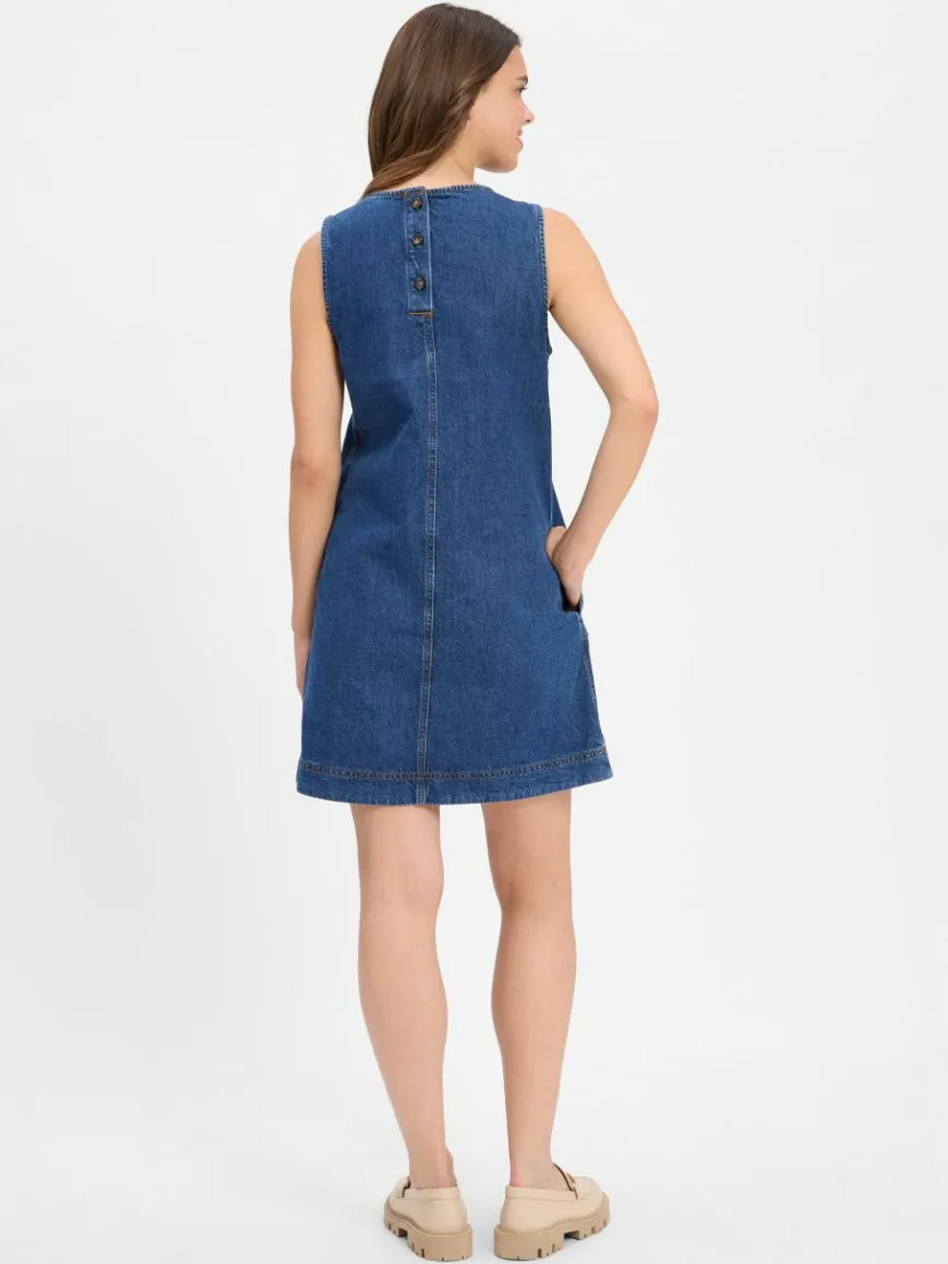 Marc O'Polo Denim Kleider*Damen Jeanskleid blue stone uni