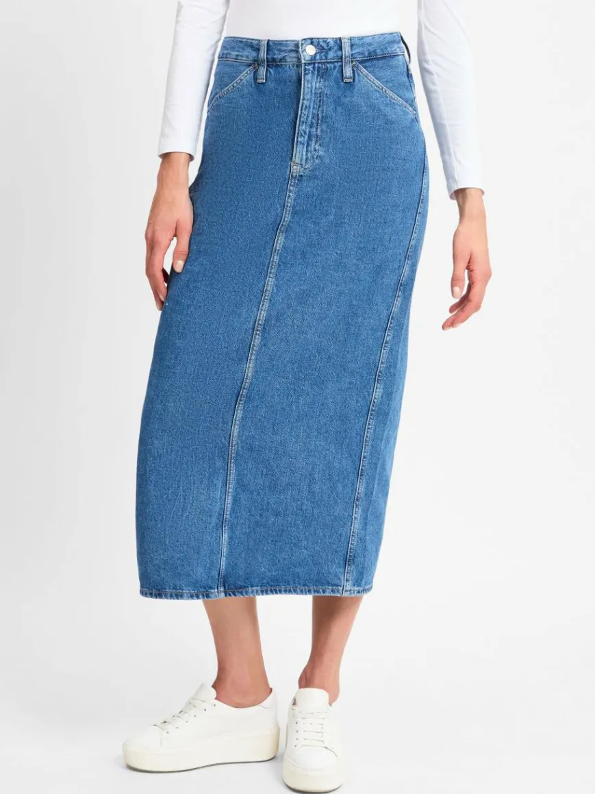 Calvin Klein Jeans Röcke*Damen Jeansrock medium stone uni