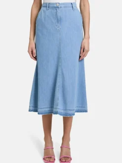 Betty Barclay Röcke*Damen Jeansrock light stone denim uni