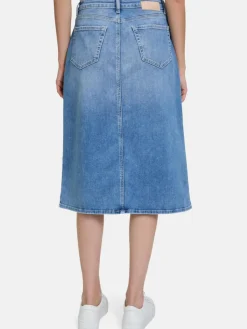 Betty & Co Röcke*Damen Jeansrock light stone denim uni