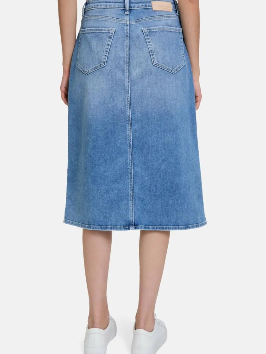 Betty & Co Röcke*Damen Jeansrock light stone denim uni