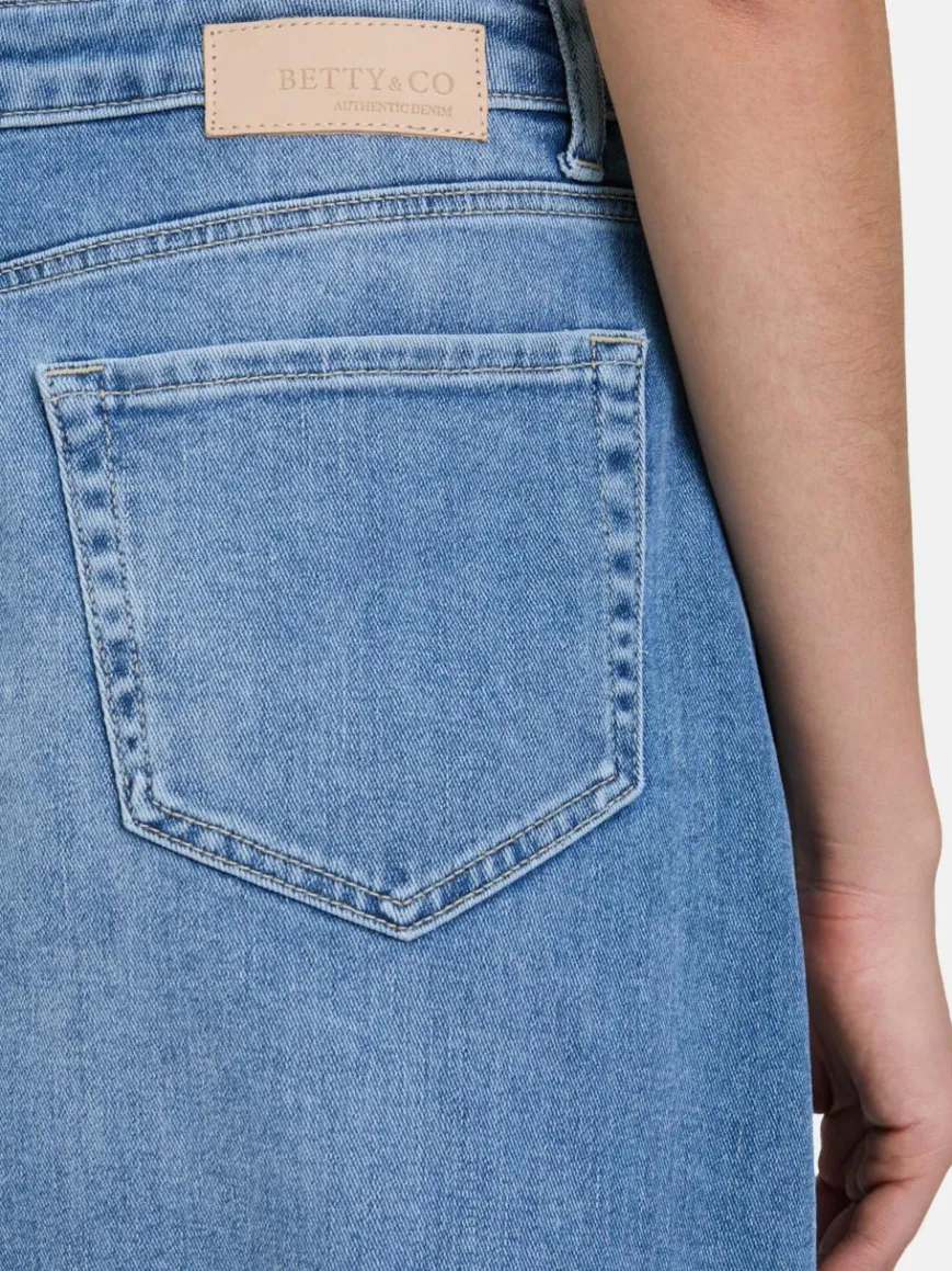 Betty & Co Röcke*Damen Jeansrock light stone denim uni