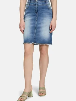 Betty Barclay Röcke*Damen Jeansrock light stone denim uni