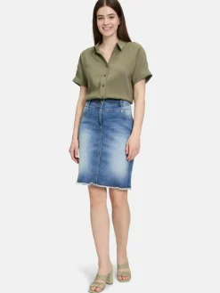 Betty Barclay Röcke*Damen Jeansrock light stone denim uni