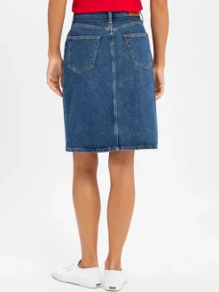 Tommy Hilfiger Röcke*Damen Jeansrock - Dee medium stone uni