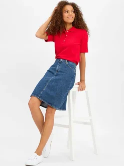 Tommy Hilfiger Röcke*Damen Jeansrock - Dee medium stone uni