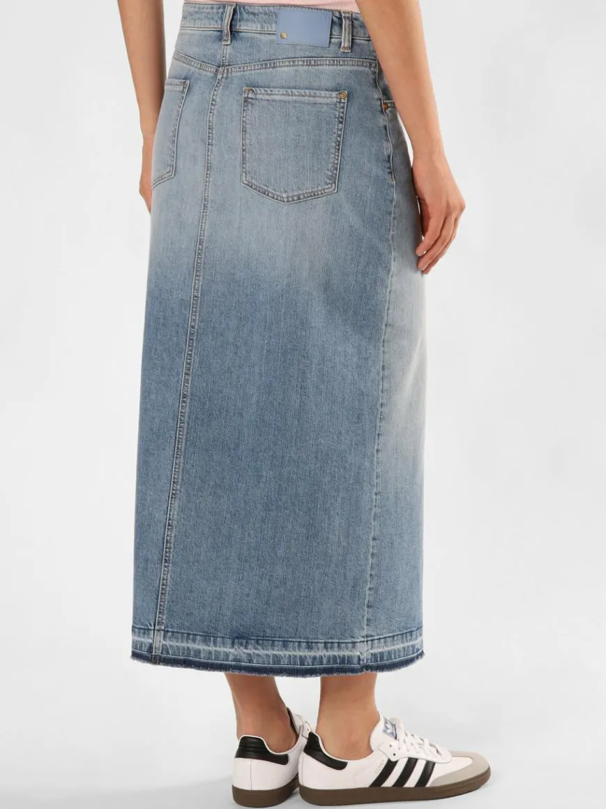 Cambio Röcke*Damen Jeansrock - Hailey blue stone uni