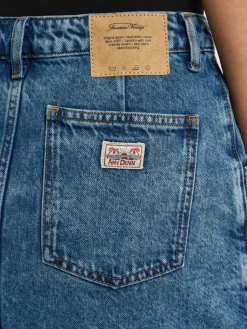 american vintage Röcke*Damen Jeansrock - Joy13F medium stone uni