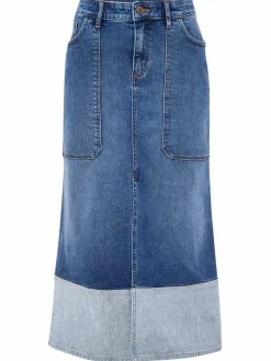 Paddock`s Röcke*Damen Jeansrock - Regular Fit blue stone uni