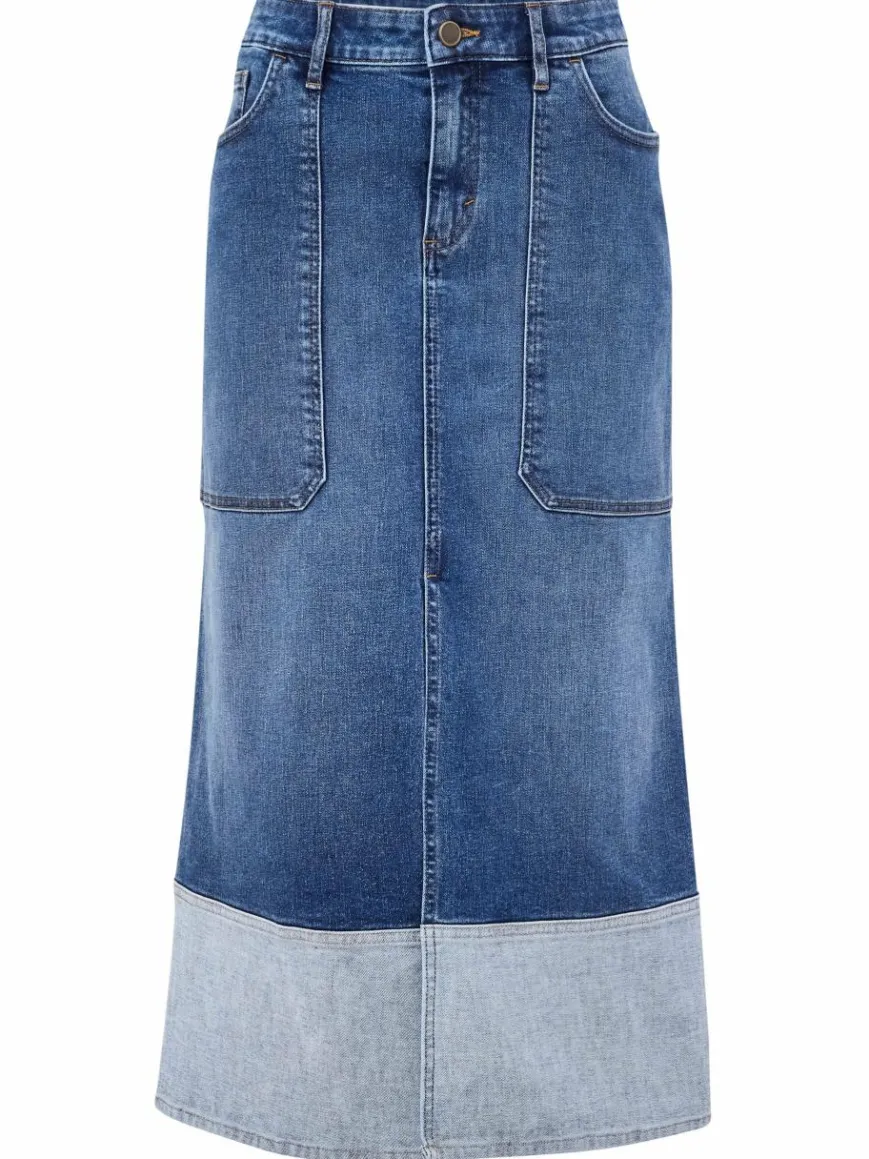 Paddock`s Röcke*Damen Jeansrock - Regular Fit blue stone uni