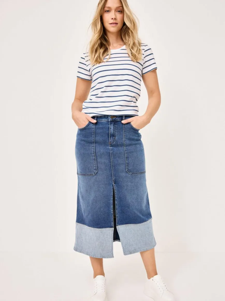 Paddock`s Röcke*Damen Jeansrock - Regular Fit blue stone uni