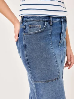 Paddock`s Röcke*Damen Jeansrock - Regular Fit blue stone uni