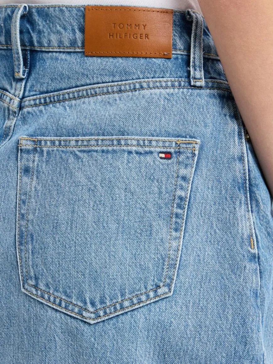 Tommy Hilfiger Röcke*Damen Jeansrock - Uma light stone uni