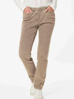 Goldner Jeans*Damen Jeansschlupfhose LOUISA - Klassische Jeansschlupfhose LOUISA beige uni