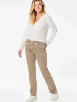 Goldner Jeans*Damen Jeansschlupfhose LOUISA - Klassische Jeansschlupfhose LOUISA beige uni