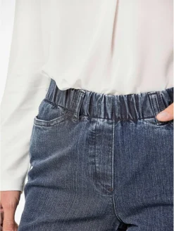 Goldner Jeans*Damen Jeansschlupfhose LOUISA - Klassische Jeansschlupfhose LOUISA blau uni