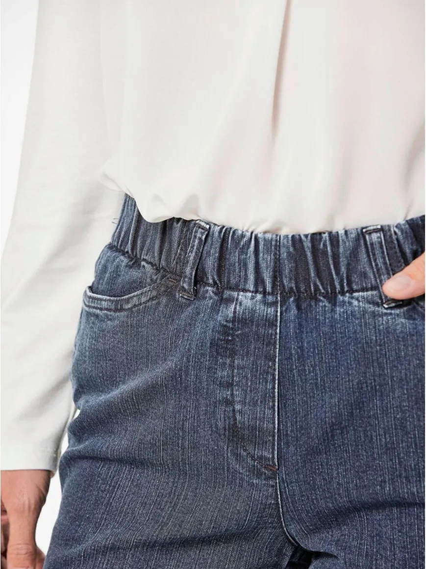 Goldner Jeans*Damen Jeansschlupfhose LOUISA - Klassische Jeansschlupfhose LOUISA blau uni