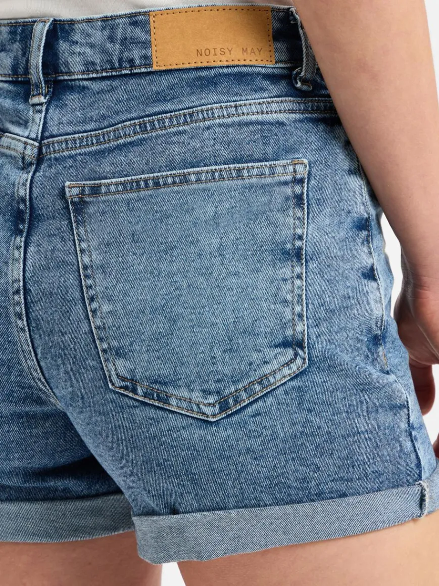 Noisy May Jeans*Damen Jeansshorts - NMMoni light stone uni