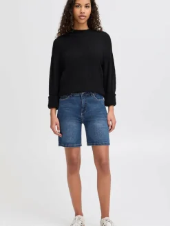 OXMO Jeans*Damen Jeansshorts - OXMIRA denim uni