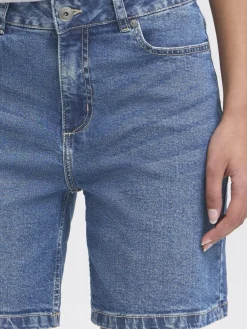 OXMO Jeans*Damen Jeansshorts - OXMIRA hellblau uni