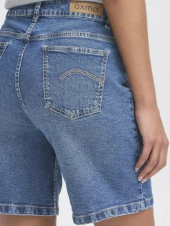 OXMO Jeans*Damen Jeansshorts - OXMIRA hellblau uni