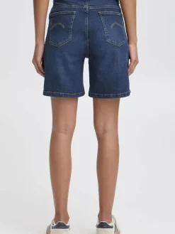 OXMO Jeans*Damen Jeansshorts - OXMIRA dark stone uni