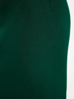 Faina Röcke*Damen Jersey Bleistiftrock grün uni