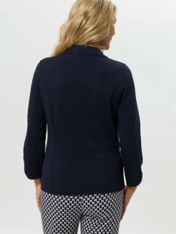 Frank Walder Blazer*Damen Jerseyblazer marine blau uni
