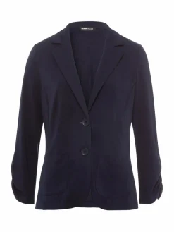 Frank Walder Blazer*Damen Jerseyblazer marine blau uni