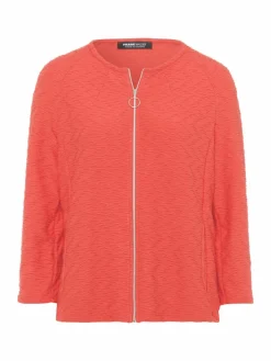 Frank Walder Blazer*Damen Jerseyjacke koralle rot uni