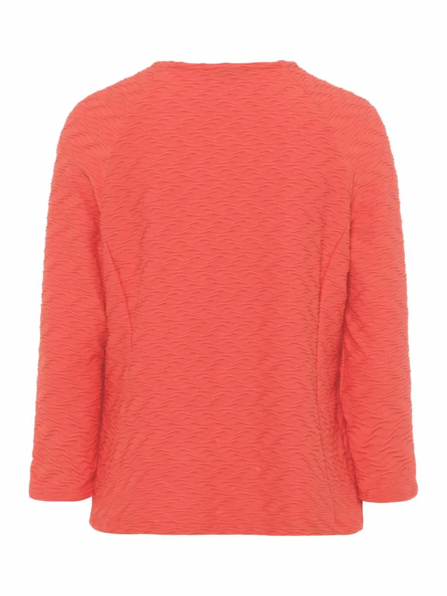 Frank Walder Blazer*Damen Jerseyjacke koralle rot uni