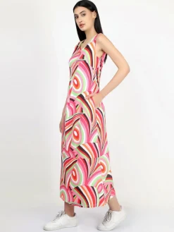 Vicci Germany Kleider*Damen Jerseykleid mehrfarbig bedruckt