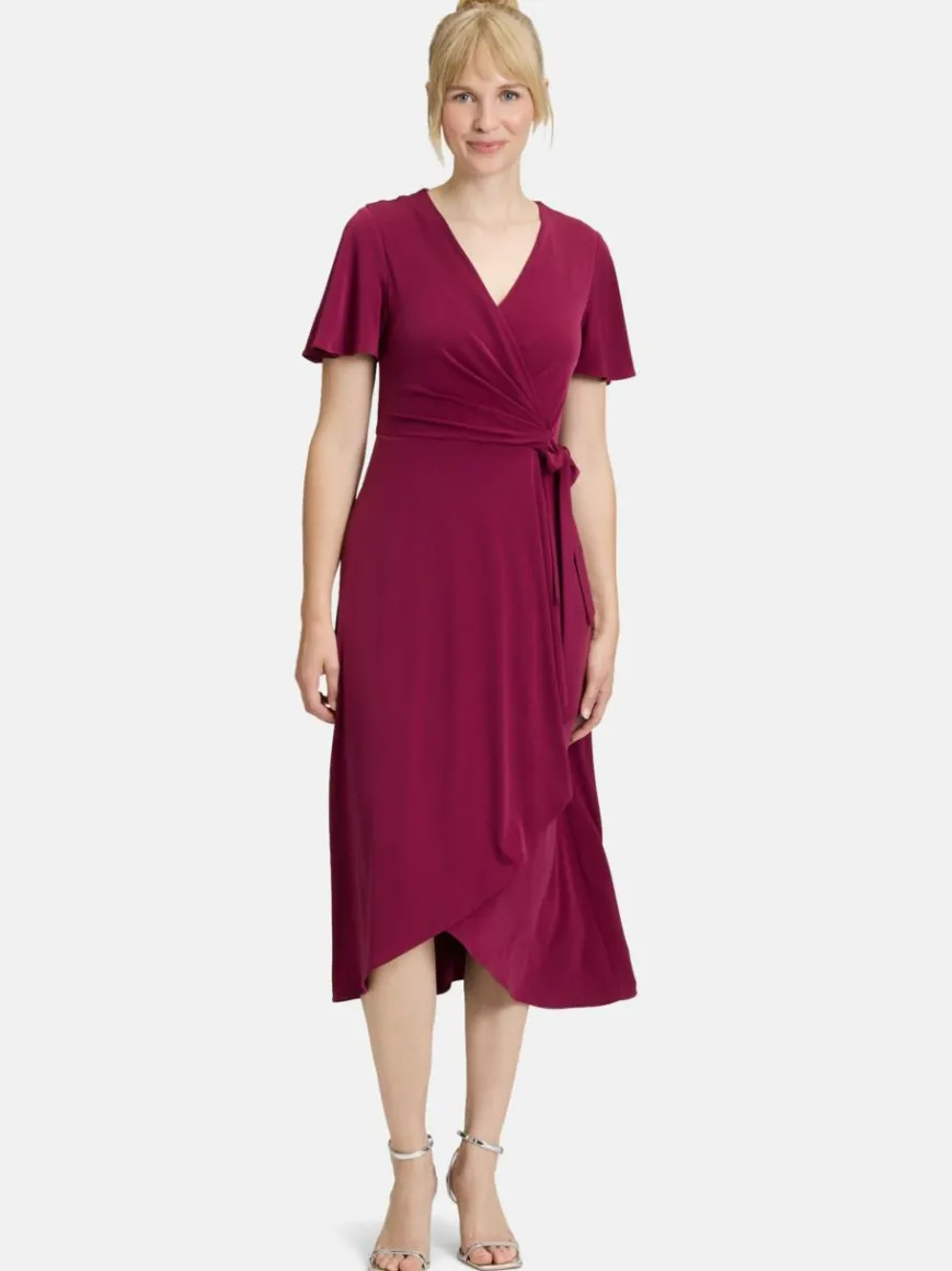 Vera Mont Kleider*Damen Jerseykleid rot uni