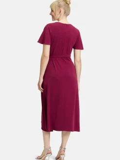 Vera Mont Kleider*Damen Jerseykleid rot uni