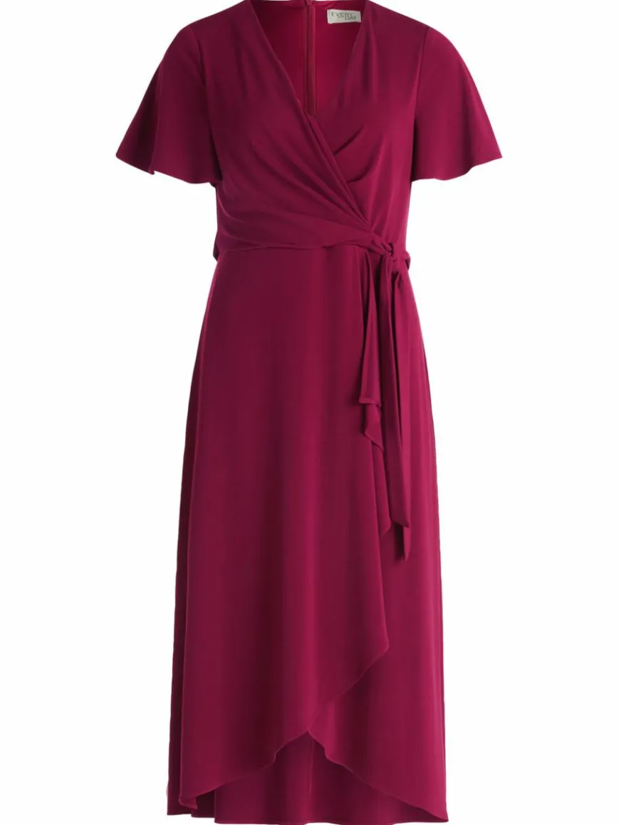 Vera Mont Kleider*Damen Jerseykleid rot uni