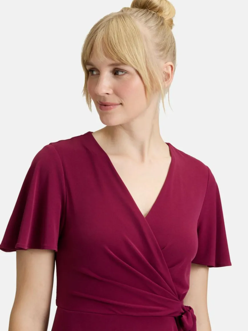 Vera Mont Kleider*Damen Jerseykleid rot uni