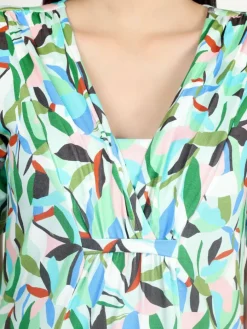 Vicci Germany Kleider*Damen Jerseykleid grün bedruckt