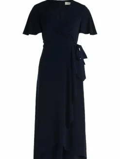 Vera Mont Kleider*Damen Jerseykleid marine blau uni