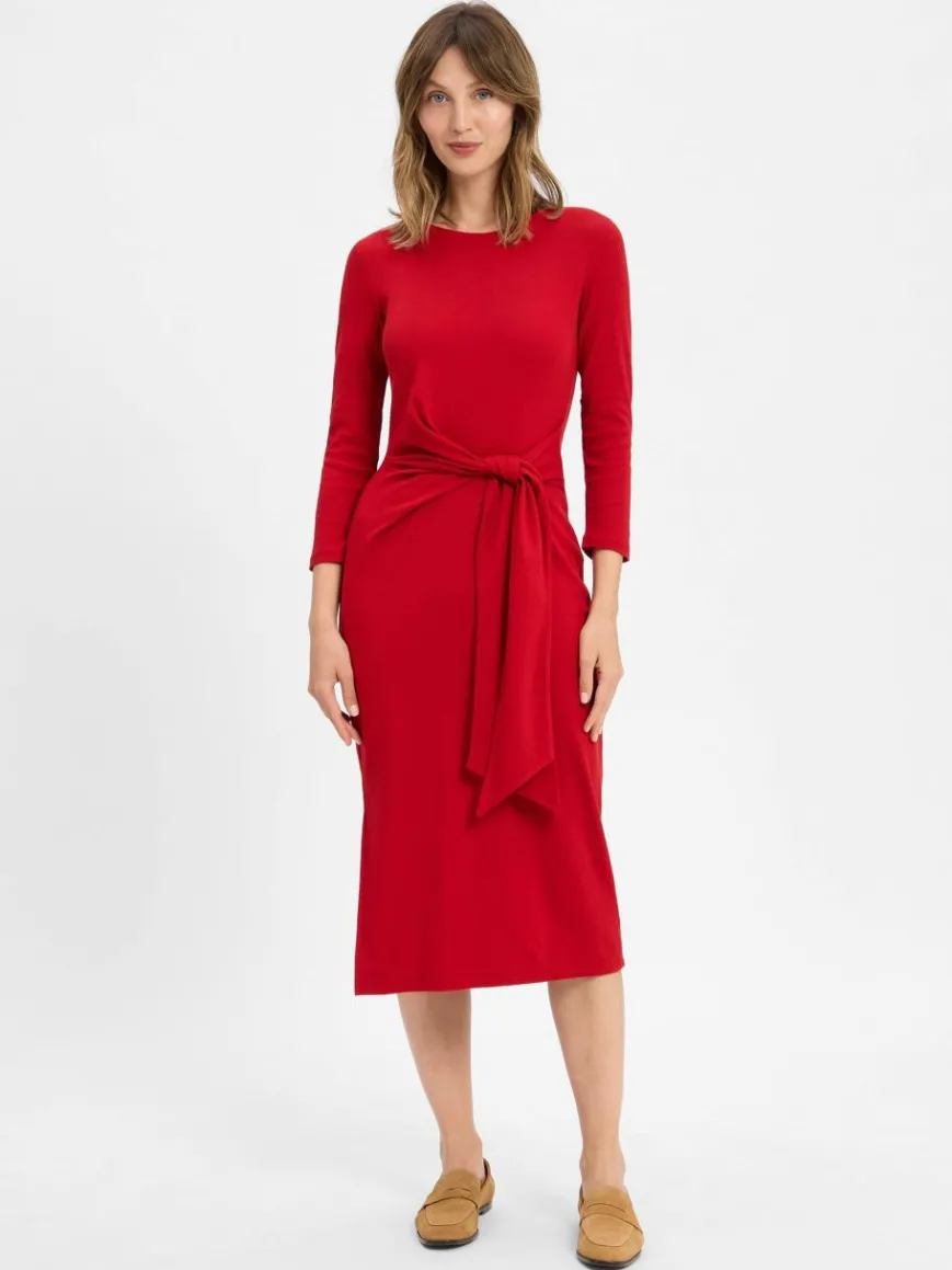 Lauren Ralph Lauren Kleider*Damen Jerseykleid rot uni