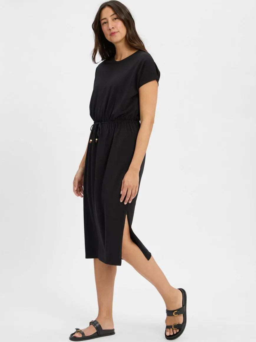 s.Oliver Kleider*Damen Jerseykleid schwarz uni