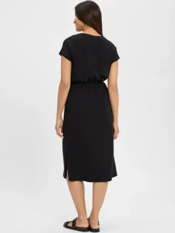 s.Oliver Kleider*Damen Jerseykleid schwarz uni