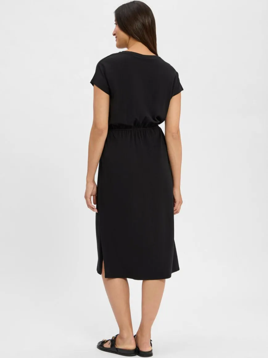 s.Oliver Kleider*Damen Jerseykleid schwarz uni