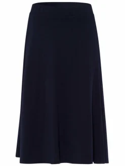 Frank Walder Röcke*Damen Jerseyrock marine blau uni
