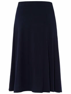 Frank Walder Röcke*Damen Jerseyrock marine blau uni