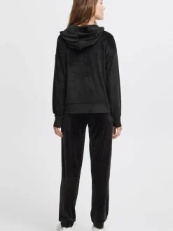 OXMO Sweatshirts & Sweatjacken*Damen Jogginganzug - OXMitty schwarz uni