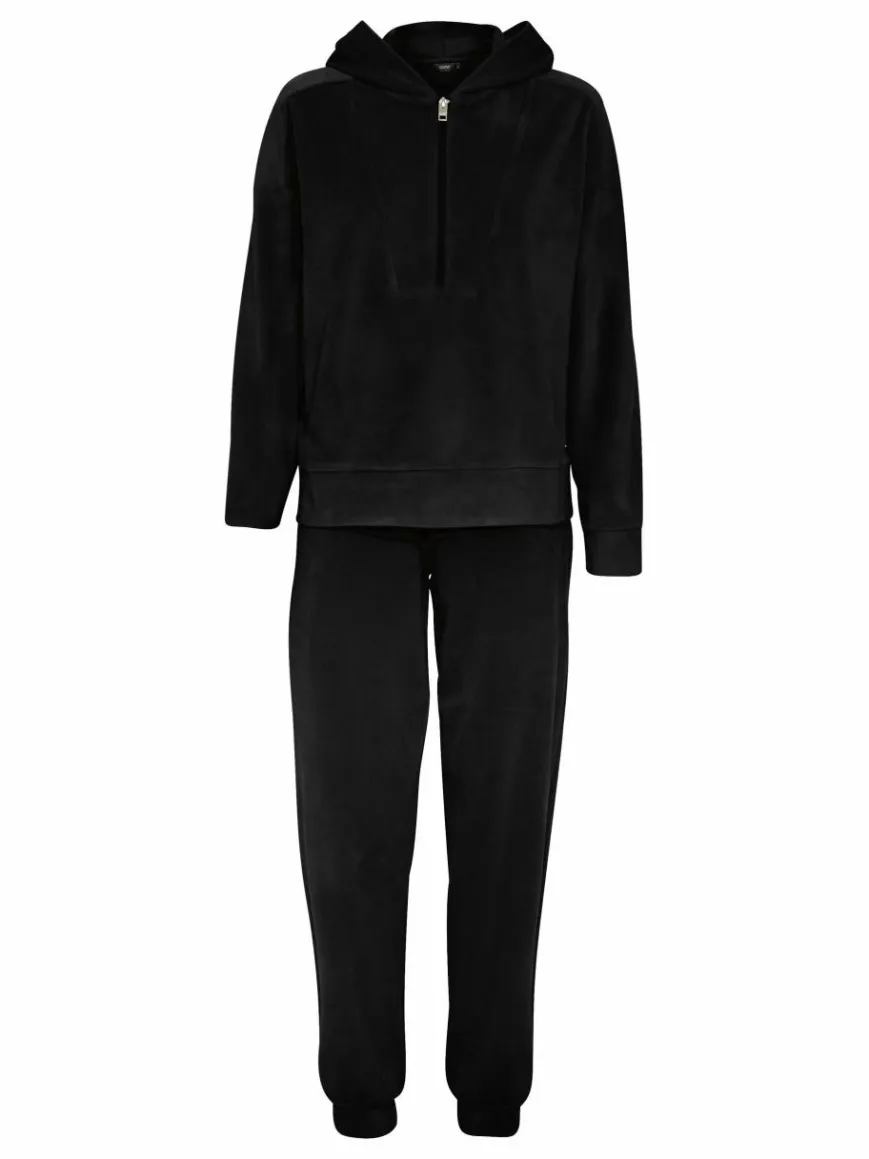 OXMO Sweatshirts & Sweatjacken*Damen Jogginganzug - OXMitty schwarz uni