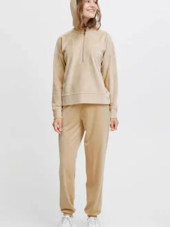 OXMO Sweatshirts & Sweatjacken*Damen Jogginganzug - OXMitty beige uni