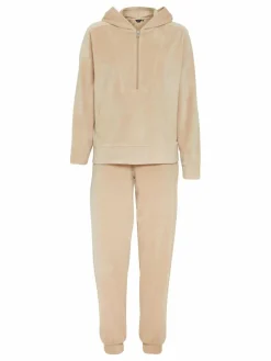 OXMO Sweatshirts & Sweatjacken*Damen Jogginganzug - OXMitty beige uni